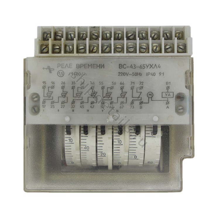 Реле времени ВС-43-65УХЛ4 1-60час. 220В